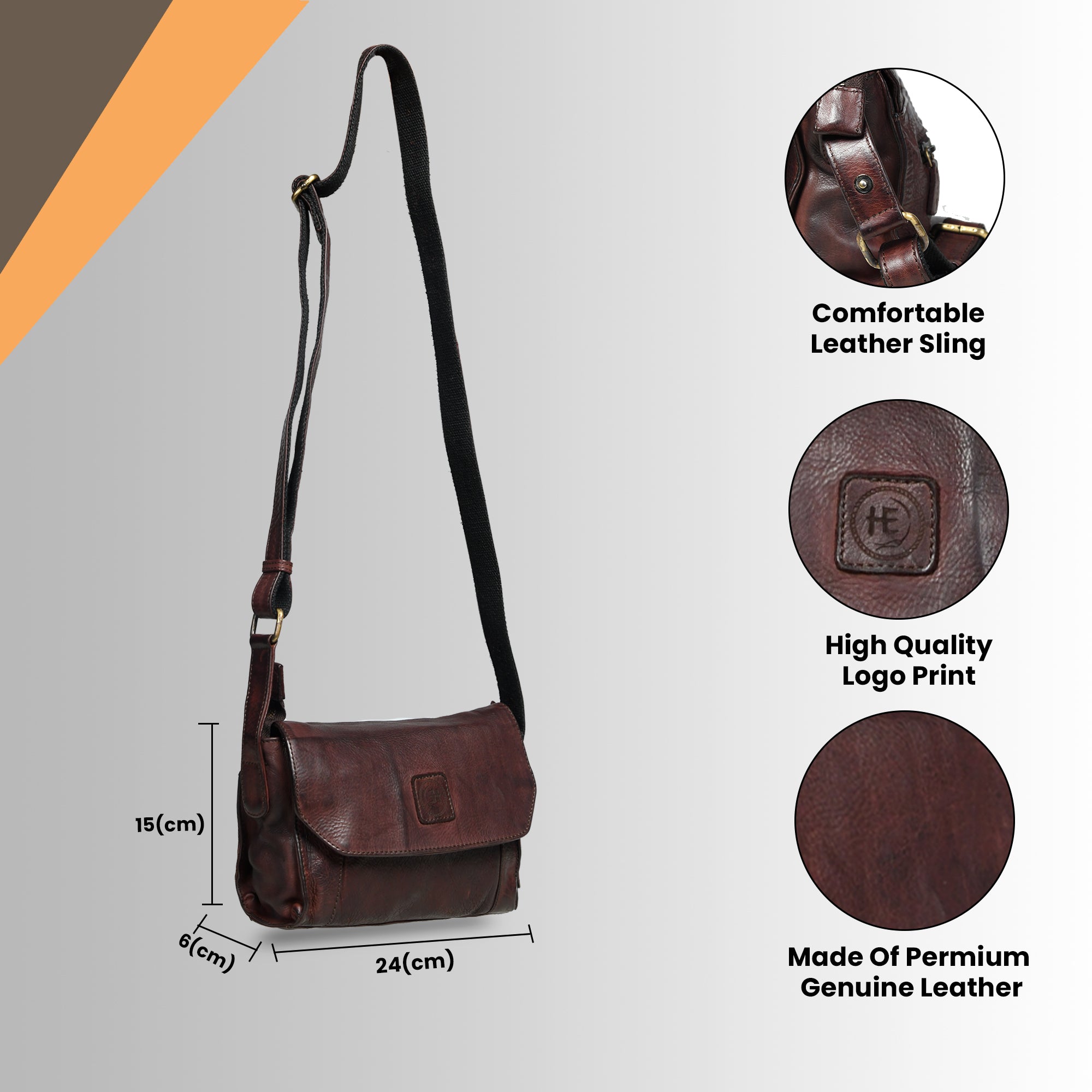Heritage Leather Crossbody Bag